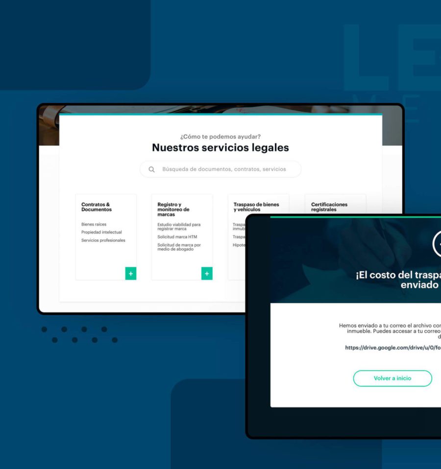 Servicios legales tablet