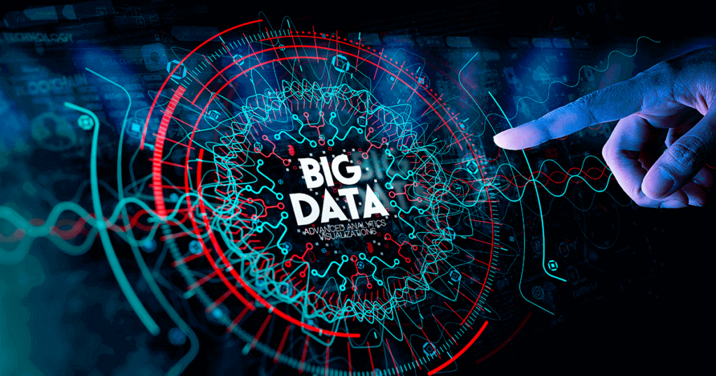holograma con palabra big data
