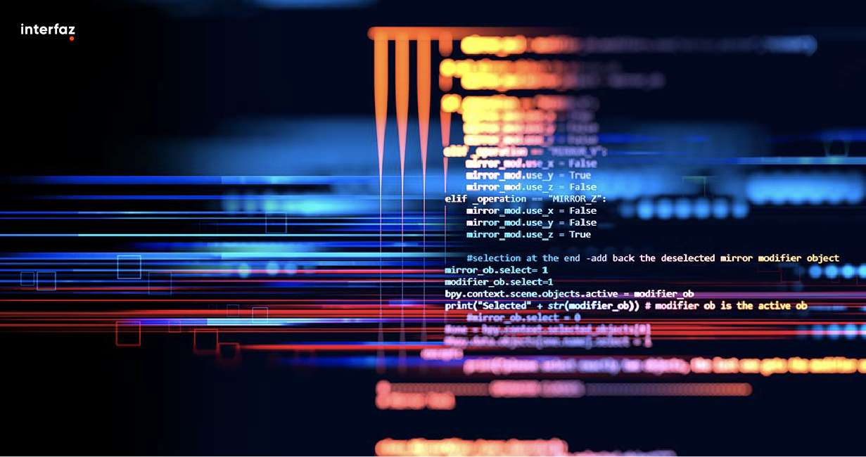 Close-up of software development codes